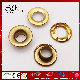  Raw Color Metal H65 Brass Eyelet with Prong Washer for Tent