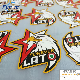  Oeko-Tex Custom 3D Embossed Iron on Rubber Logo Heat Press Patches Clothing High Density Silicone Heat Transfer Printing Labels