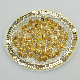  Gold Sequin Beautiful Beaded Round Patch