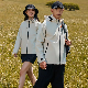  Outdoor Hiking Two Layer Windproof and Waterproof Windbreaker Jacket for Men and Women