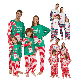  2023 New Custom Christmas Pajamas Red Green Striped Crutch Xmas Pyjamas Pjs Set Long Sleeve Family Matching Christmas Pajamas