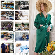 100% Luxury Silk Lady′s Nightwear Couple Sleep Pajamas