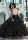 Amelie Rocky 2018 Black and Champagnetwo Piece Prom Gown