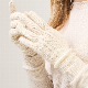 100% Cashmere Knitted Ladies Fashion Cable Knit Winter Gloves Apparel Accessories
