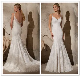  2015 China Supplier V-Neck Rhinestones Straps Wedding Dress Backless