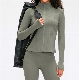 Female Zipper Yoga Sports Gym Fitness Athletic Sports Active Pilates Wear Running Jacket