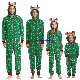  Christmas Family Matching Zip Pajamas Jumpsuit New Winter Adult Men Women Kids Baby Hoodies Sleepwear Family Costume Clothes