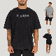  230g 100 Cotton Custom Printed Puff Print Plain Blank Acid Wash Vintage Drop Shoulder Men′s T-Shirts Customized Design Own Oversized T Shirt for Men