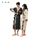  100% Cotton Bathrobe MID-Length Pajama for Couples in Stock