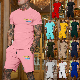  China Wholesale Spring Summer Casual Short Sets Mens T Shirt Shorts Clothes Breathable Gym Wear Jogging Suit Tracksuit Custom Logo Sportswear for Men