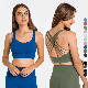 Custom Logo Tie Dye Fabric Sports Wear Yoga Top Sports Bra manufacturer