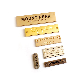  Wholesale Care Labels Logo Patch Signs Apparel Metal Label for Clothing Suit Jacket Accessories