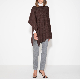 Dark Chocolate Ladies Fashion Classic Cashmere Knit Poncho Apparel Accessories