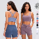 Moisture-Wicking Fabrics Yoga Wear Crossed Back Straps Sports Bra