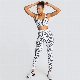  Women′s Spot Printed Sports Yoga Sports Bra Fitness Suit
