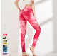  Multi Color Peach Hip Lifting High Waist Tie Dye Yoga Pants