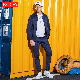  Wholesale Training Gym Leisure Football Two Pieces Sweat Suits Zipper Custom Hoodies and Jogger Pants Sweatshirts Tracksuit Jogging Men Sports Track Suit