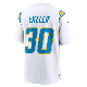 Top Embroidery Los Angels #30 Austin Ekeler Stitched American Football Jersey