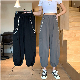 Cargo Trouser Women Black High Waisted Black Cargo Pants with Pockets Baggy Length Joggers 100% Cotton Customized Logo for Women manufacturer