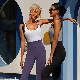  Wholesale Clothing New Women′s Shirts 1 Pieces Gym Sports Wear Leggings Contrasting Binding Sports Yoga Suit Waist Lift Hip Flared Pants Fitness Set Jumpsuit