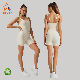  Ingor Sports Wear Activewear Apparel Manufacturers ODM OEM Custom Women Clothing Factory Recycled Rib Fabric One Piece Romper Jumpsuit