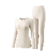  Fleece Lined Base Layer Pajama Set Cold Weather Long Johns Thermal Underwear for Women