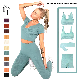  Amazon/Wish/Ebay Hot Sexy 5 Pieces Set Seamless Matching Sweatsuits Yoga Apparel for Women, Ribbed Workout Sports Top + High Waisted Gym Shorts Running Leggings