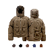  Winter White Duck Down Coat Custom Heavy Men′s Puffer Jacket Oversized Thick 100%Nylon Warm Quilted Bubble Padded Jacket with Hoody