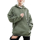  Custom Logo High Quality Street Wear Solid Gym Sports Casual Stripes Sports Oversize Hoodies Sweatshirts with Pocket for Women