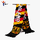 Factory Directly Custom Knitted Football Fan Team Club Soccer Scarf manufacturer