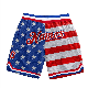  New Trends Hot Sale Custom Logo Mesh Print Flower Men Magic Polyester Team Vintage Basketball Shorts