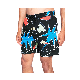  Custom Big and Tall Plus Size Swimwear Navy Mens Swim Trunks Board Shorts with Compression Liner