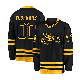  2022 Custom Polyester Material Practice Shirts Women Black Mesh Hockey Jersey with Number