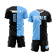  Wholesale Youth Clothing Short Sleeves Football Jersey Soccer Uniform Gray for Men