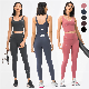 High Waist Workout Leggings Chest Pad Removable High Impact Sports Wear Gym Fitness Bra Yoga Sports Set manufacturer