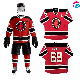  Sublimation Print Custom Logo Made Ice Hockey Skates Wear Jersey Top Shirts Team Designer Clothing for Sportswear