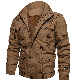  Wholesale High-Quality Mens Pilot Safari Jacket Coat with Hoody Custom Logo Jackets Warm Thicken Outerwear Plus Size Jackets with Fur Lini for Men