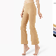  Ck1273 Women Fitness Naked Feeling Sweatpant Flares Leggings Four-Way Stretch Loose Fit High Waist Capris Yoga Pants