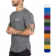  Custom Blank Camiseta Fitted Polyester Shirts Quick Dry Crewneck Running Fitness T-Shirt Workout Athletic Gym Sport Mens T Shirt