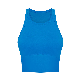  Women Sleeveless Round Neck Crop Tank Top Workout Yoga