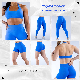 3 PCS Sexy Backless Workout Set Fitness Activewear for Women, Custom Seamless Halter Neck Sports Bra + Booty Shorts + Yoga Leggings Gym Sportswear Manufacturer manufacturer