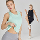  Women Seamless Fitness Wear High Elastic Yoga Sleeveless Sports Gym Wear