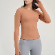  Wholesale ODM/OEM Women Long Sleeves O-Neck Tees Casual Tops Active Gym Wear Running Fitness Gym Workout Shirt with Thumb Hole