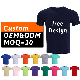  Custom Sublimation Clothes Sport Tshirt Clothing Cotton T-Shirt Wholesale Silkscreen Men T Shirt