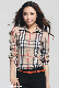  Wholesale Women′s Inventory of High Quality Shirts Print Casual Shirt Dress Long Sleeves