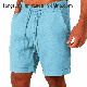  Summer Amazon Wish New Cotton and Linen Solid Color Lace-up Sweatpants Men′s Shorts Casual Pants