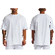  Wholesale Breathable Promotional 100% Cotton 180GSM Plain T Shirt Custom Drop Shoulder Blank Solid Color Short Sleeves White Oversize T Shirt