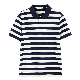  Classical High Quality Custom Logo Striped Short Sleeve Polo T-Shirt for Men