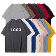  Wholesale Oversized Custom Tee T Shirt Drop Shoulder 100% Cotton 280 GSM Screen Printing Plain Heavyweight Plus Size Loose Men′ S T Shirts Clothing