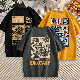  Heavyweight Thick Cotton Screen Print Custom Oversized Tshirt for Men